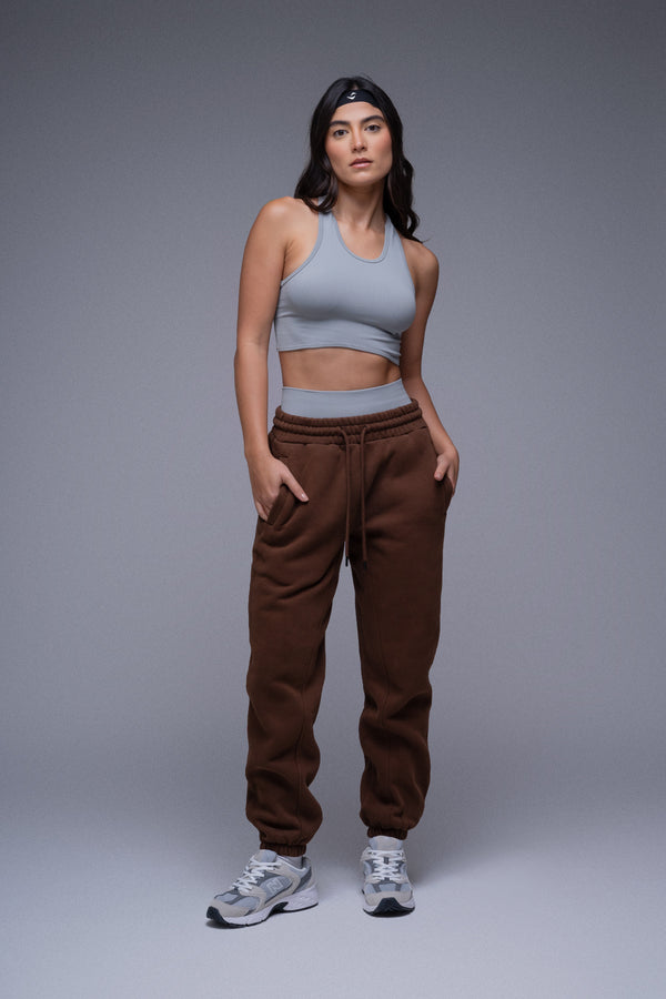 Easy crop top pearl gray